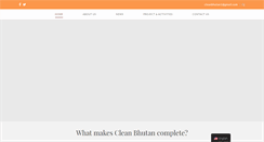 Desktop Screenshot of cleanbhutan.org